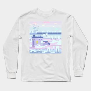 Small house in the snow Long Sleeve T-Shirt